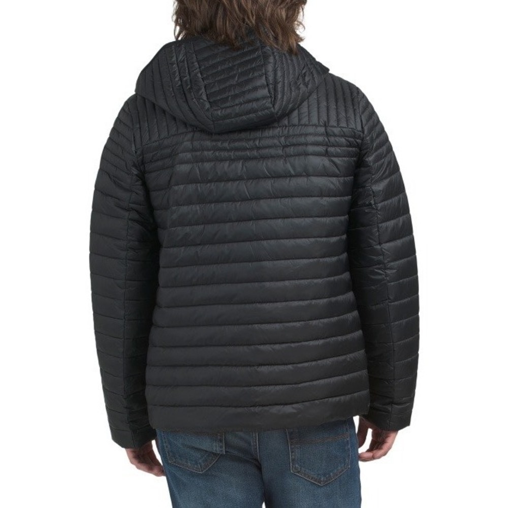 PAJAR Osprey Black Hooded Channel Quilted Packable Jacket Coat Men's Sz M NWT! - Picture 2 of 2